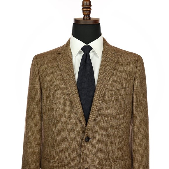 Bonobos Moon Tweed Wool Sport Coat Herringbone 40R - Picture 2 of 12